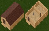 Small sandstone house
